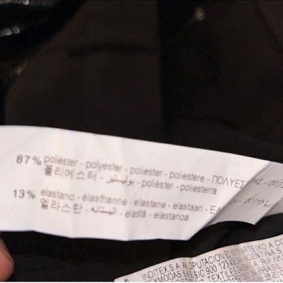 Zara Black Midi Front Slit Skirt(Size Small) - Picture 7 of 9